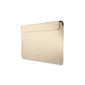 Guess Saffiano Triangle Logo case for a 14" laptop - beige