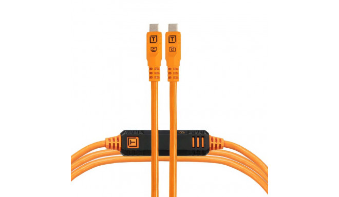 TetherPro Optima 10G USB-C, 4.6m, Straight, Orange