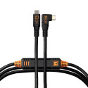 TetherPro Optima 10G USB-C, 4.6m, Straight to Right, Black