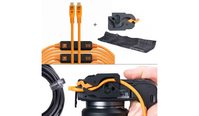 LeverLock & Cable Kit, Optima, 9.2m, Straight, Orange