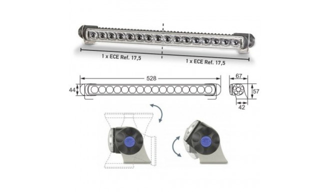 Hella LED470 Single Twin kaugtuli ref.35