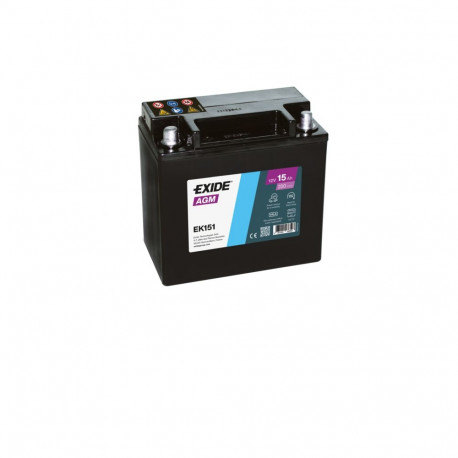 Exide AGM 15Ah 200A 150x90x145+-