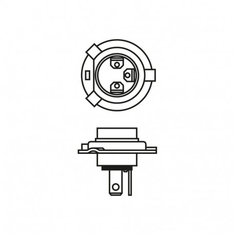 Bosch 12V H4 Plus 200 Gigalight 2 tk