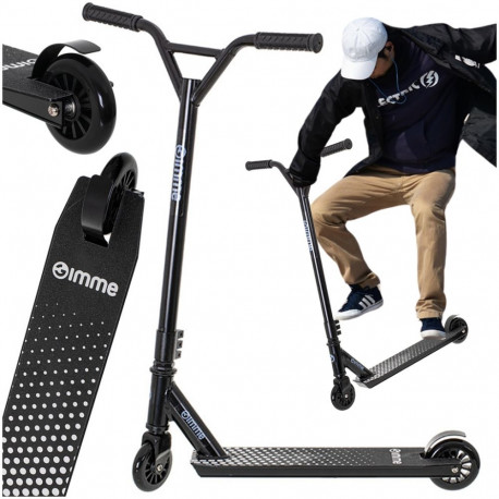 GIMMIK Stunt roller STIV rattad 100mm tugevdatud konstruktsioon mustad