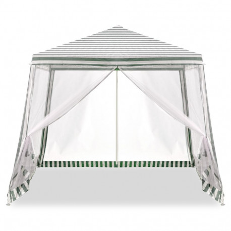 Telk aiapidu paviljon kaubanduslik vaatetorn valge 2.4X2.4m