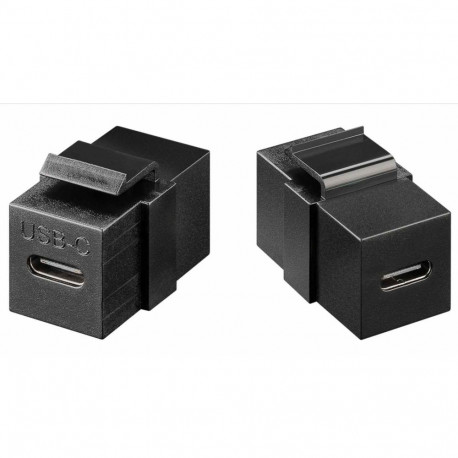 Keystone Module USB-C female - USB-C female Gen 2 (10Gbit/s) black