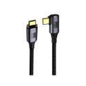 PremiumCord USB4™ Gen 3x2 40Gbps 8K@60Hz 240W Thunderbolt 3 angled cable 1.2m