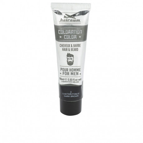 HAIRGUM COLORATION tinte para barba y cabello #3-Castaño Oscuro 60 gr