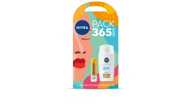 NIVEA SUN FLUIDO INVISIBLE DIARIO SPF50 + LIPOSAN SPF50 PACK 2 pz