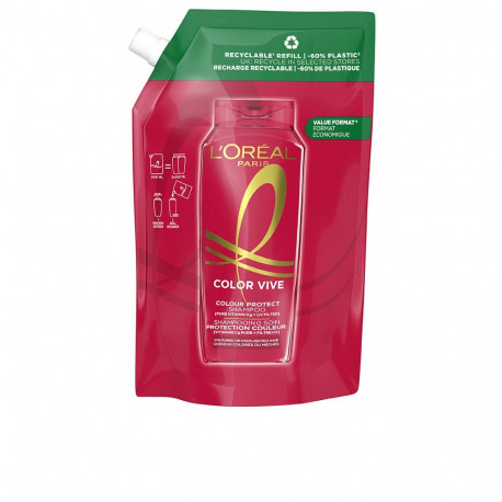 L'Oréal Paris Elvive Color-Vive kaitsev šampoon ökopakend täitepakend 500ml