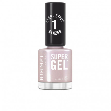 RIMMEL LONDON SUPER GEL esmalte de uñas #107-Glazed out 12 ml