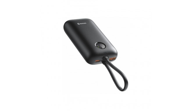 Swissten Voltbox 35W Power Bank 10000 mAh with Built-In Cables USB-C and Lightning