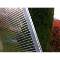 Piece of greenhouse multiwall sheet / clear polycarbonate 700x1500mm - 4mm, 8pcs.