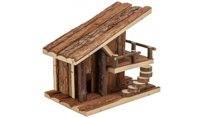 Hamstri maja, koorepuit, 25 × 21 × 18 cm