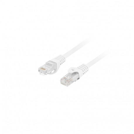 PATCHCORD CAT.6 UTP LSZH CU 20M WHITE FLUKE PASSED LANBERG