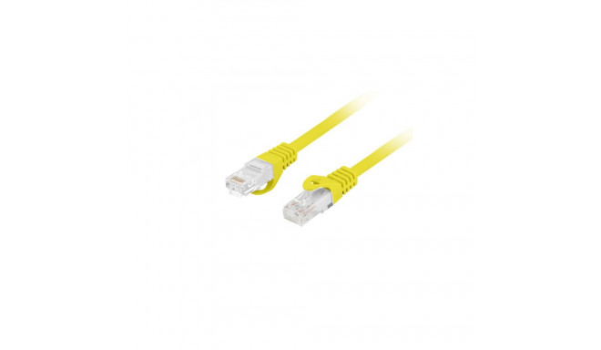 PATCHCORD CAT.6 UTP LSZH CU 0.25M YELLOW FLUKE PASSED LANBERG