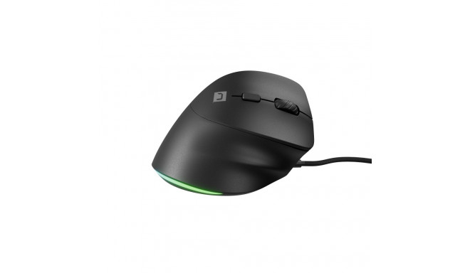 VERTICAL MOUSE NATEC CRAKE 2 PRO 12800DPI PROGRAMMABLE OPTICAL BLACK