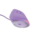 VERTICAL MOUSE NATEC CRAKE 2 PRO 12800DPI PROGRAMMABLE OPTICAL PURE LAVENDER