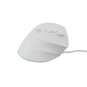 VERTICAL MOUSE NATEC CRAKE 2 PRO 12800DPI PROGRAMMABLE OPTICAL WHITE
