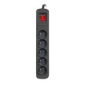 SURGE PROTECTOR ARMAC R5 5M 5X FRENCH OUTLETS 10A BLACK