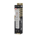 SURGE PROTECTOR ARMAC Z5 1.5M 5X FRENCH OUTLETS 10A CABLE ORGANIZER GREY