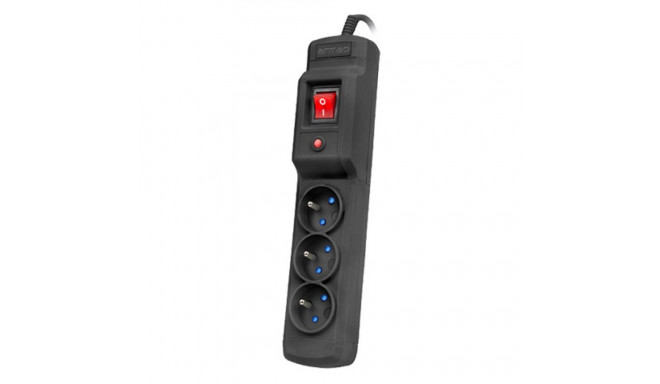 SURGE PROTECTOR ARMAC MULTI M3 1.5M 3X FRENCH OUTLETS BLACK