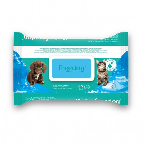 Freedog silmapuhastuslapid 40tk 28x18cm