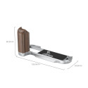 SmallRig 4735 Wooden L Shape Grip for X T50 (Silver)