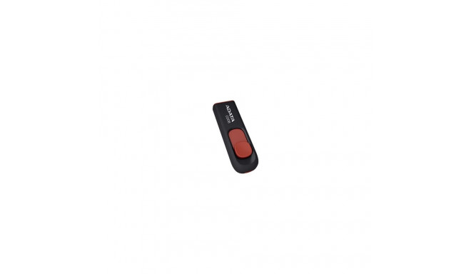 ADATA 32GB USB-mälupulk C008 Slider USB 2.0 must punane