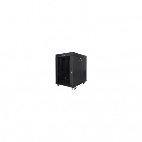 LANBERG FF01-8015-12BL vabalt seisev rack 19-tolline isekoostatav tasapinnaline pakk 15U/800x1000mm
