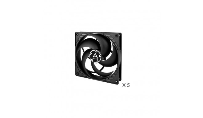 ARCTIC P14 Pressure-Optimised Fans, 3-pin, Black, 5 pcs