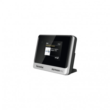 TechniSat raadio Digitradio 10C DAB+, must/hõbedane