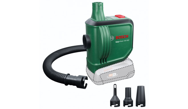 Bosch cordless air pump EasyInflate 18V-500 solo, 18V (green/black, without battery and charger, POW