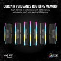 Corsair 32 GB DDR5-6800 Kit, memory (black, CMH32GX5M2B6800C40, Vengeance RGB)