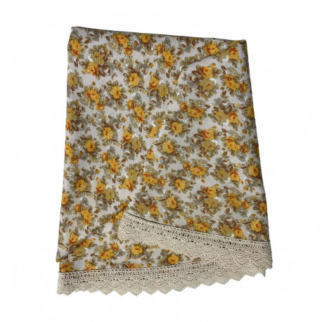 Laudlina LONETA NEW pitsiga, D170cm, beež roos, 50% polüester, 50% puuvill, kangas 476