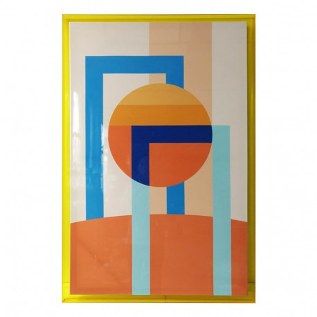 Wall art WALLY 80x120cm, abstract day, acrylic