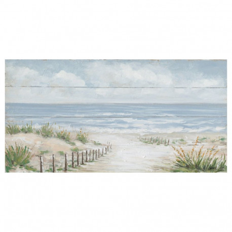 Oil painting 70x140cm, 
road to the beach