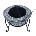 Fire pit MOSAIC 60x60xH45cm, grey
