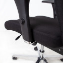 Töötool SMART EXTRA 60x63,5-70xH114-123cm, must