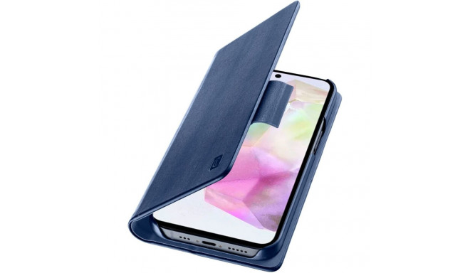 Kaardivahega mobiiliümbris Cellular Line Galaxy A36/Galaxy A56 Wallet Book sinine