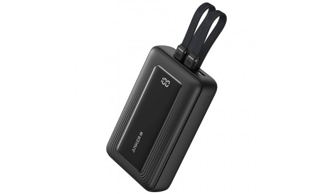Akupank Anker 20000mAh, 30W, USB-C + Lightning kaabel, must