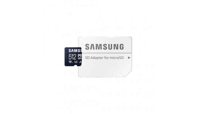 Mälukaart Samsung 512GB PRO Ultimate MicroSD+adapter