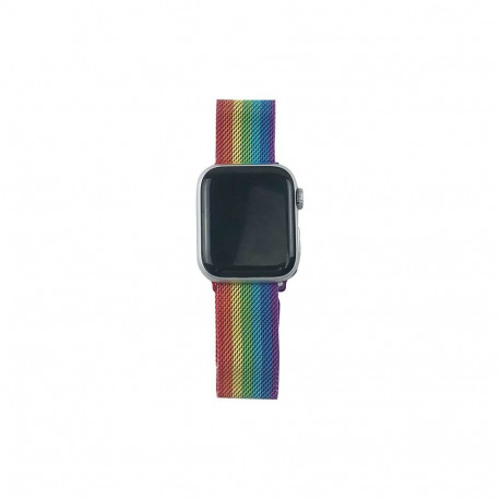 Kellarihm Trendybay Apple Watch 38/40/41/42mm, metall vikerkaar