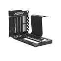 Darkflash DY470 computer case (black) + 4 fans + GPU bracket