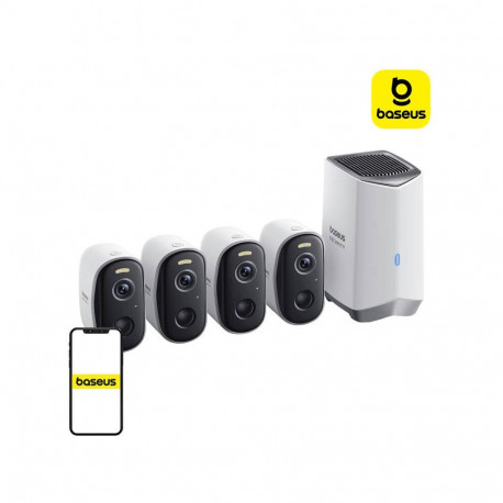 N1 Baseus 2K security camera set of 4 (white)