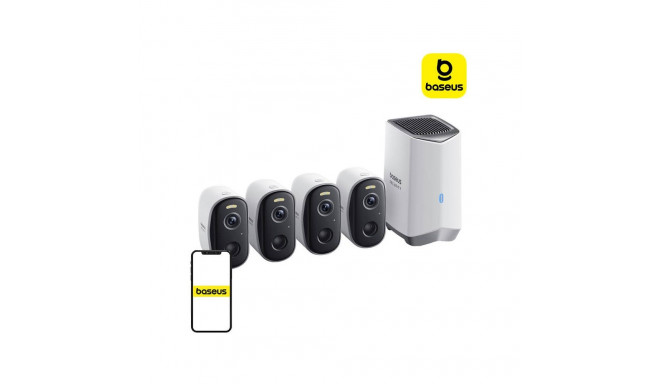 N1 Baseus 2K security camera set of 4 (white)