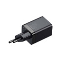 Baseus Super Si Pro Quick Charger USB + USB-C 30W (black)