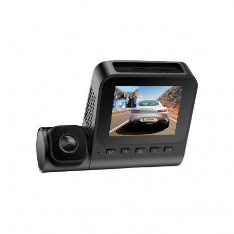 1080p front camera and 1080p indoor camera Azdome V600-2CH, G-sensor