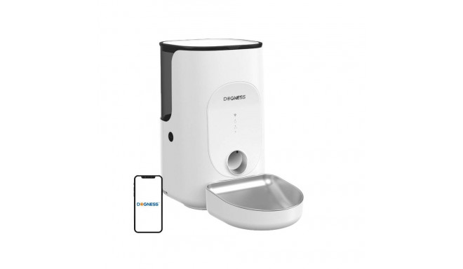 Dogness F16 WiFi 5G 4L smart food dispenser with stainless steel bowl (white)
