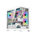 Darkflash C218M computer case + 6 ARGB fans (white)